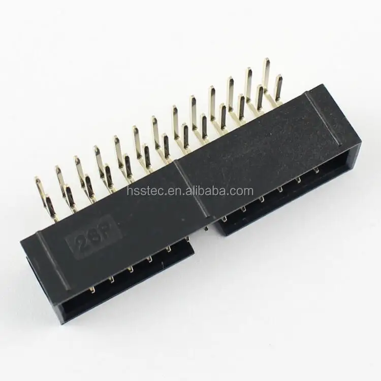 DC3-26 2.54mm 2x13 Pin Header Connector - Right Angle Male