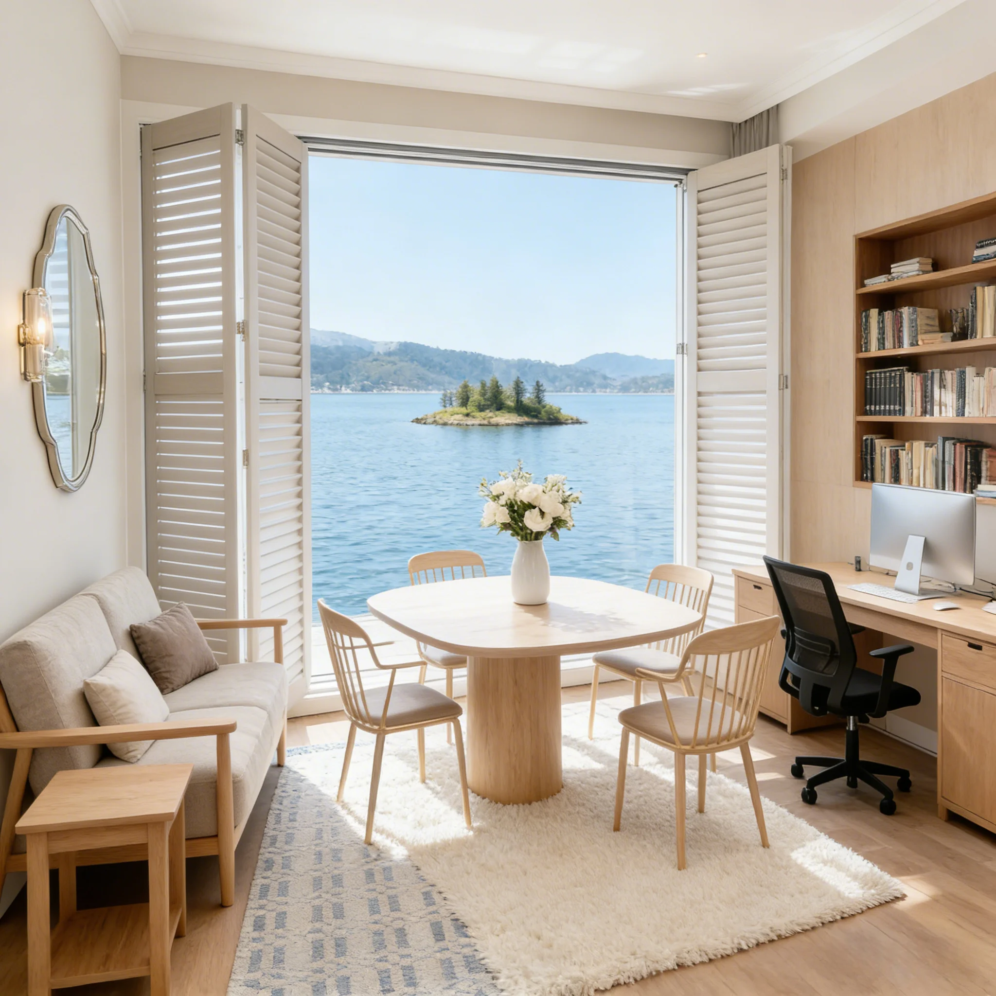 맞춤 제작 고급 PVC 창문 셔터, 프리미엄 품질의 장식용 난연성·친환경·UV 차단 현대식 제품