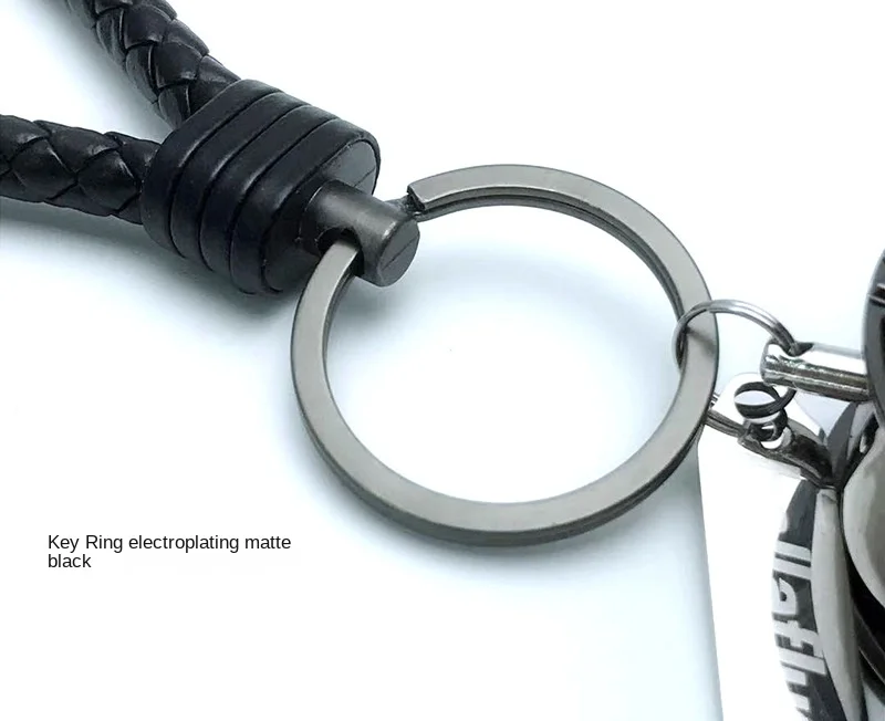 Cross-border hot selling carte37Wheel hub keychain CustomizationlogoFashion brand modified rim metal pendants