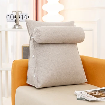 Low Price Stylish Portable  Kids Adults Kids Gaming Reading  Relaxing Triangle Bedside Cushion