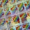 Arcoíris Brillante Plateado 55 piezas