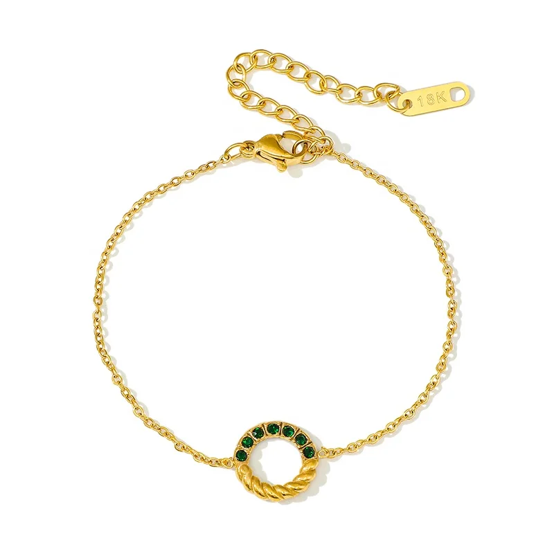 COOL 2024 Non Tarnish Woman Titanium Best Friend Girls Love Friendship Tennis Gold Adjustable Bracelet