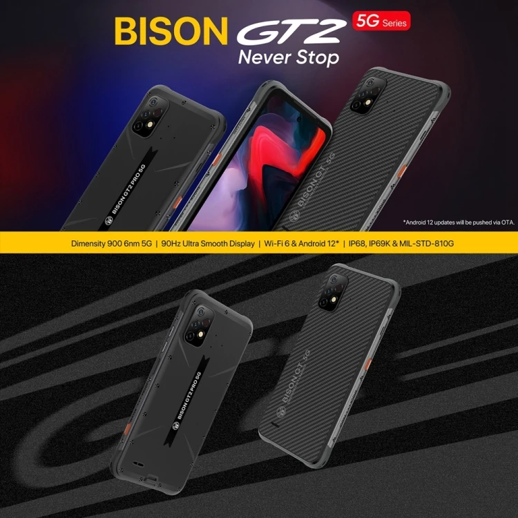 Official UMIDIGI BISON GT2 Pro 5G Smartphone - 8GB RAM, 256GB