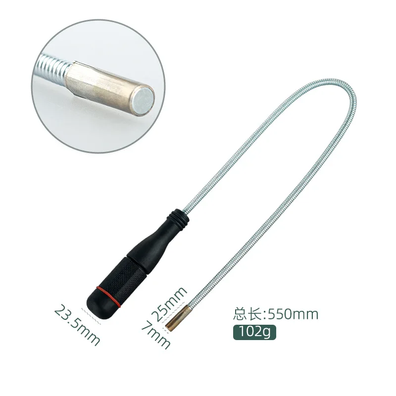 Steel Telescoping Magnet Pickup Tool DIY Grade Extendable Magnetic Picker for Keys Bolts Bits Screws Customizable OEM Support