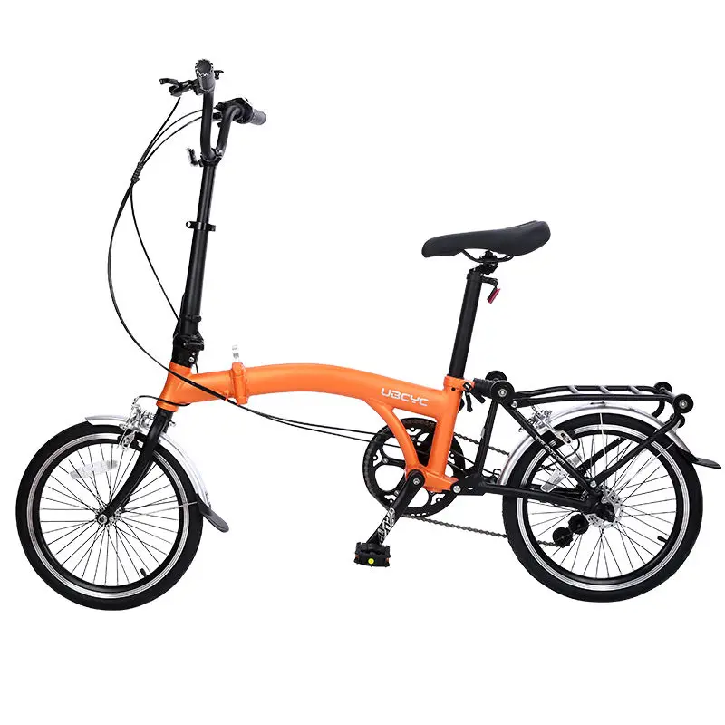 Mint Tri-Folding 14-Inch Bicycle - Lightweight 3-Speed, Clip Brake