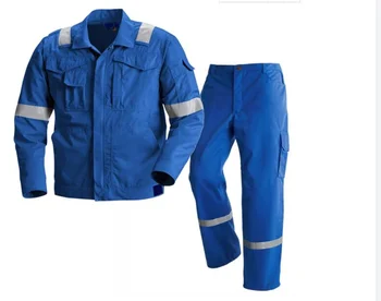 Unisex clothing 100% Cotton clothes blue coveralls for mining 2pcs pants and jacket working coverall uniforms for construction