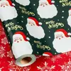 Cabeza de Papá Noel verde