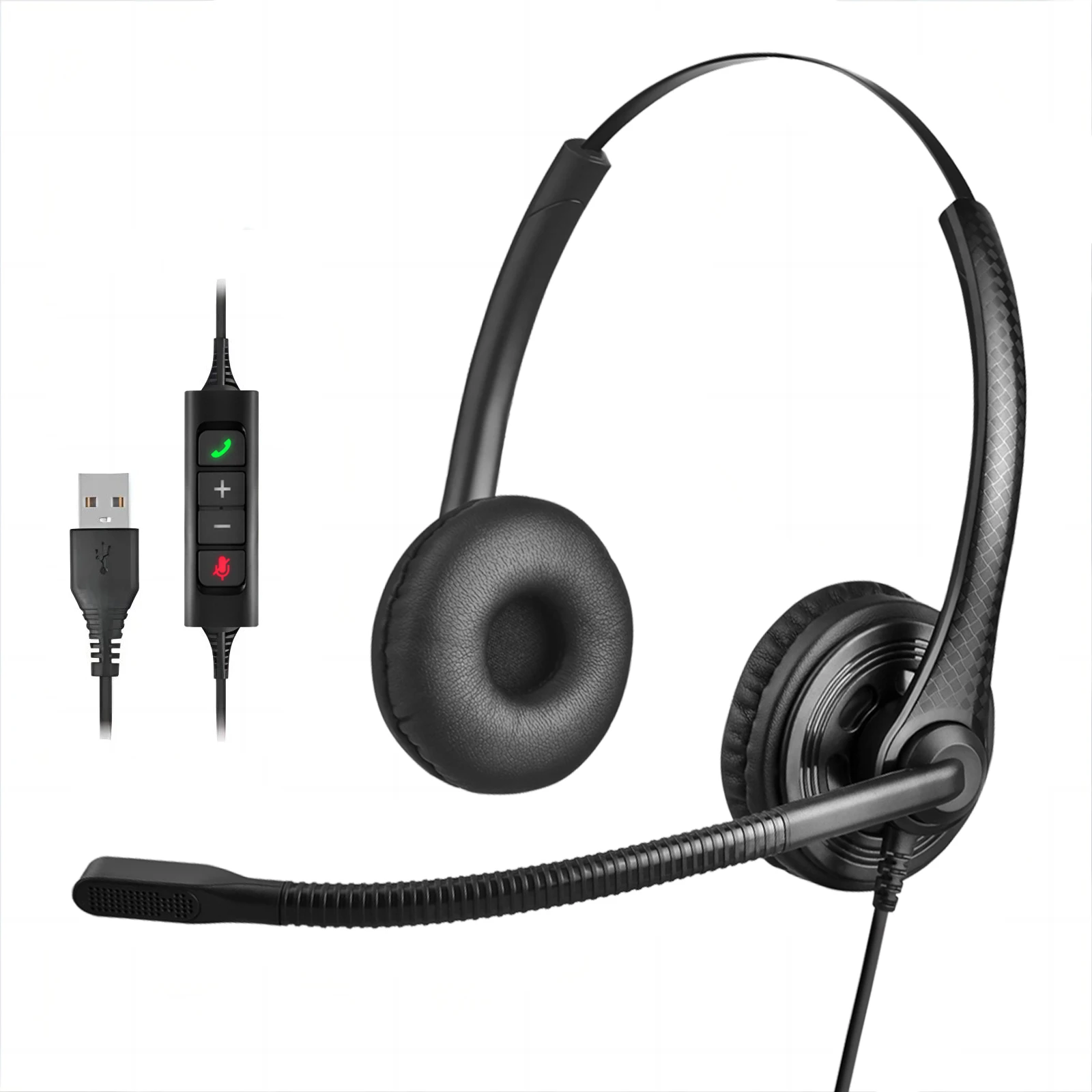 Best Seller Wired Broadband Speaker USB Headset HD Voice Microphone  Business Headphones With Noise Cancellation for Call Center