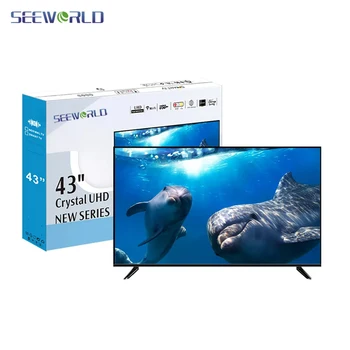 SEEWORLD Android Smart TV 24 32 43 50 55 65 75 85 Inches LED TV Flat Screen 4K Ultra Full HD Television Manufacturer Wholesale