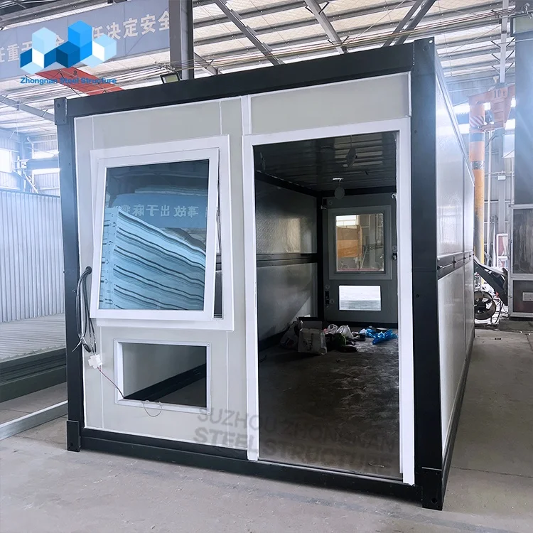 Zhongnan Low Cost 20FT Foldable Modular Luxury Prefab House Flat Pack ...