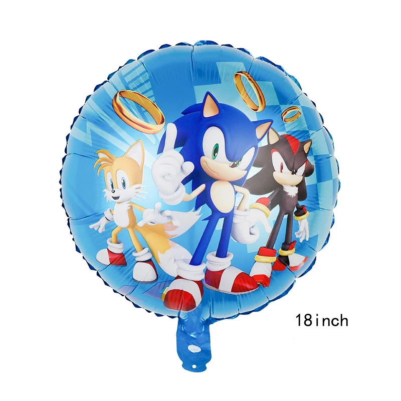 Wholesale Cartoon Sonic Balloon The Hedgehog Party Arrangement Sonic ...