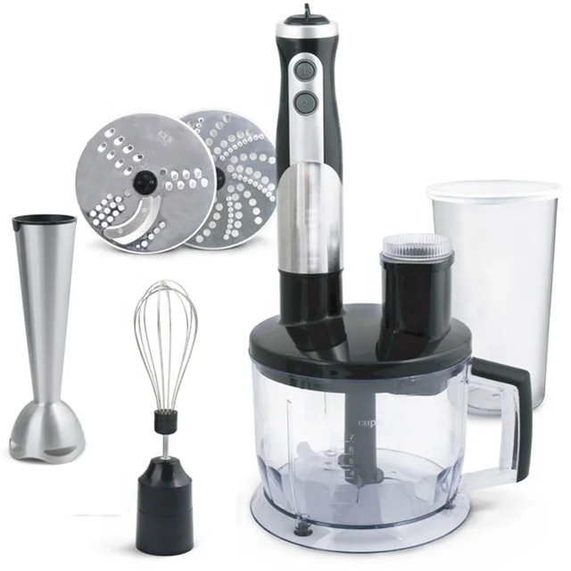 Professional Home Appliance Hand Blender Set OEM 1000W Stainless Steel Variable Speed Electric Plastic Immersion