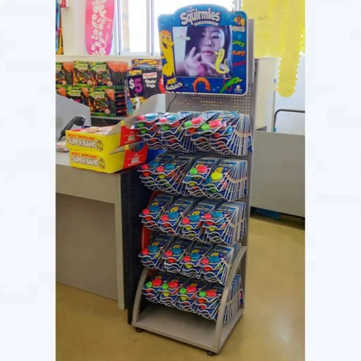 Eco-Friendly Metal Candy Display Racks for Sweets and Supermarket Superb Store Stand for Candy Selling