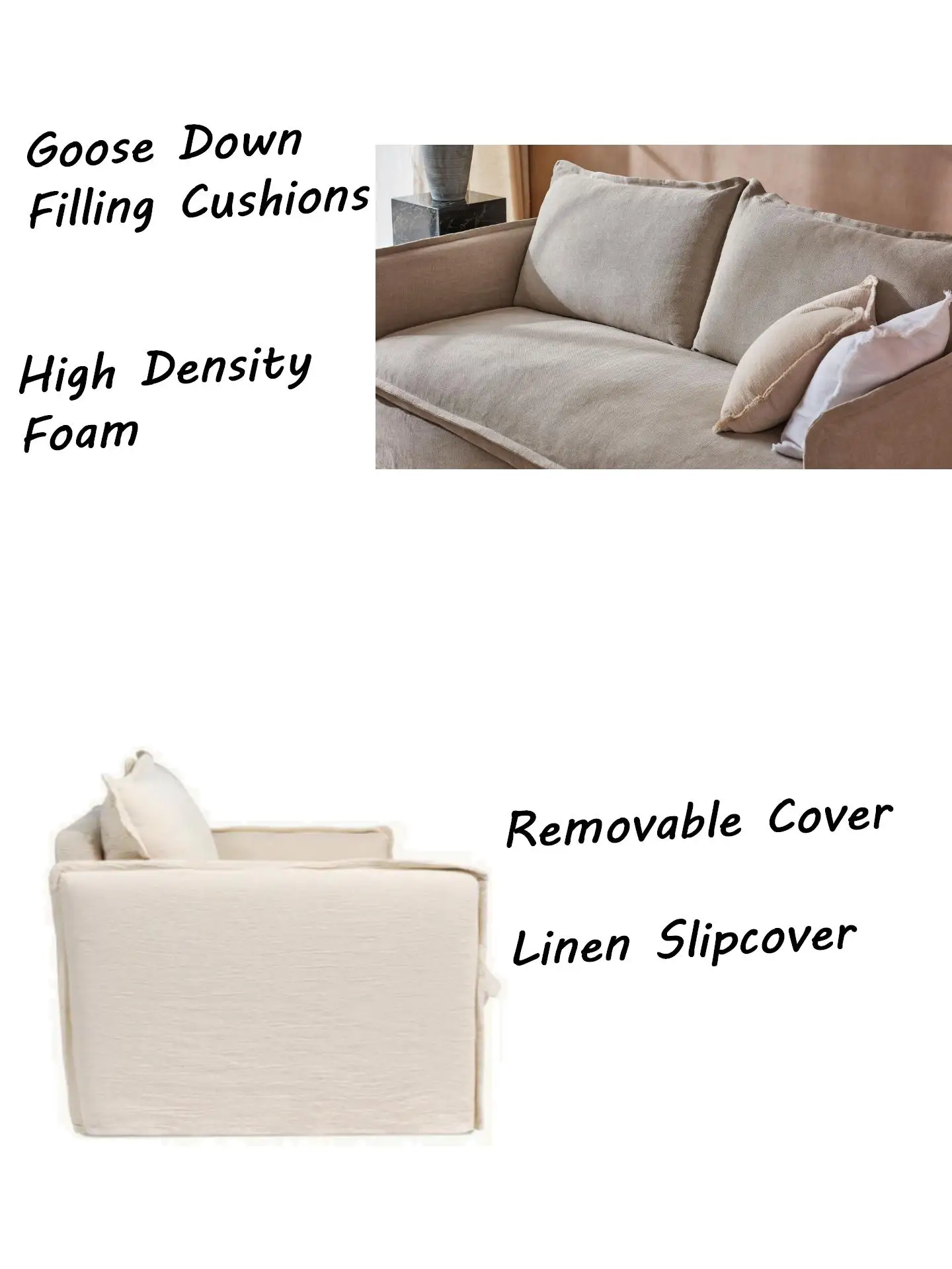 Latest Modern Design Home Furniture Linen Fabric Hot Seller Modular