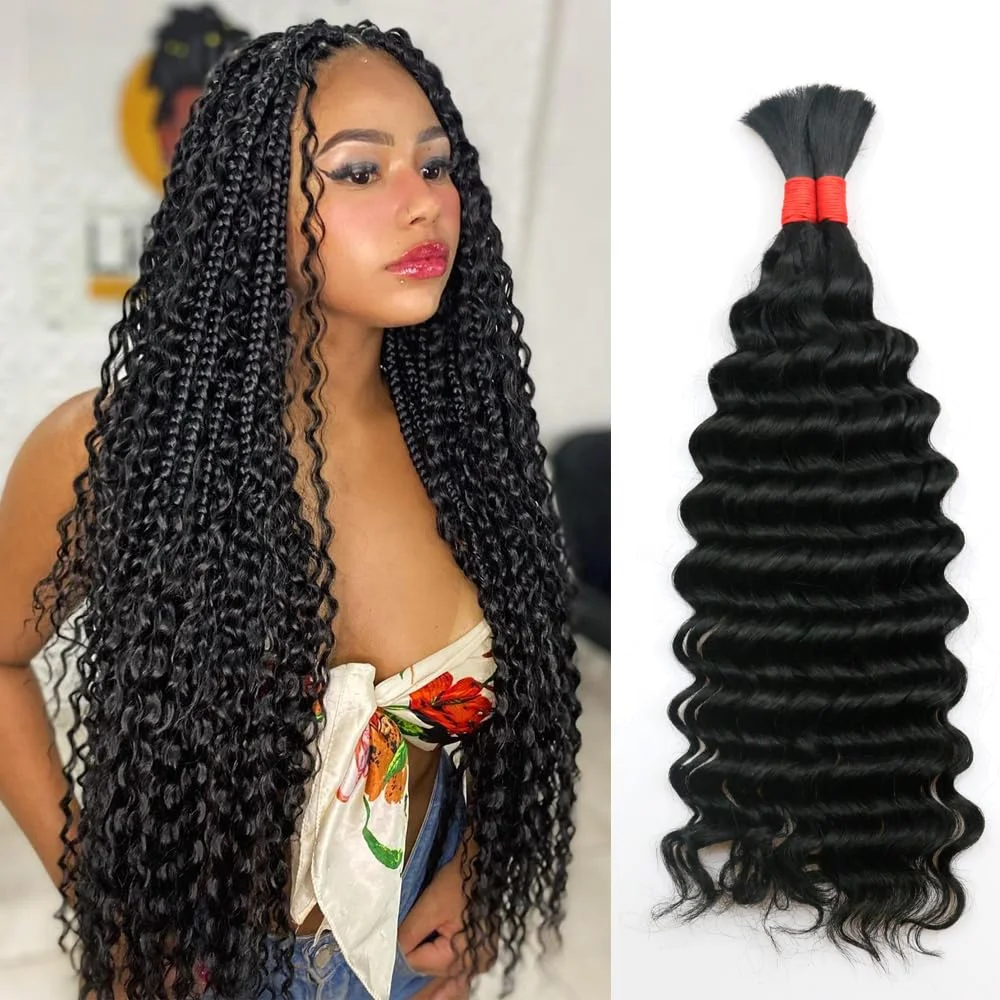 Wholesale Raw Indian Hair Bulk Human Hair Blend For Braiding Pre