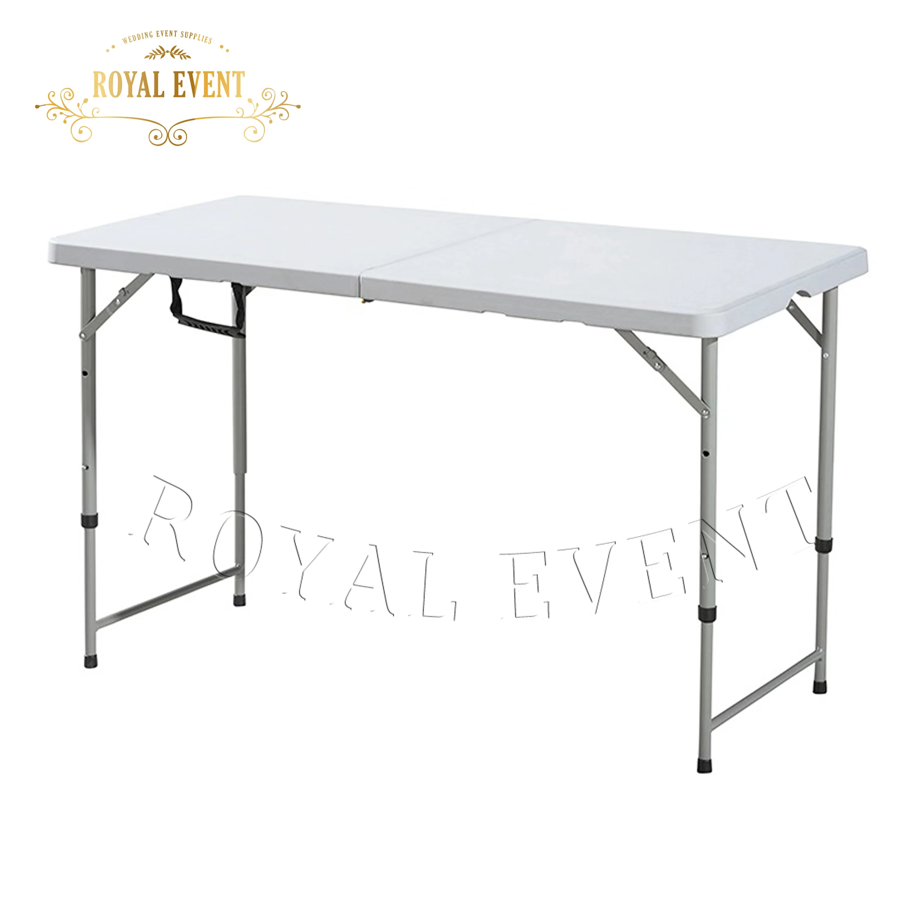 Latest Design Party White Dining Plastic Round Folding Tables for Outdoor Banquet