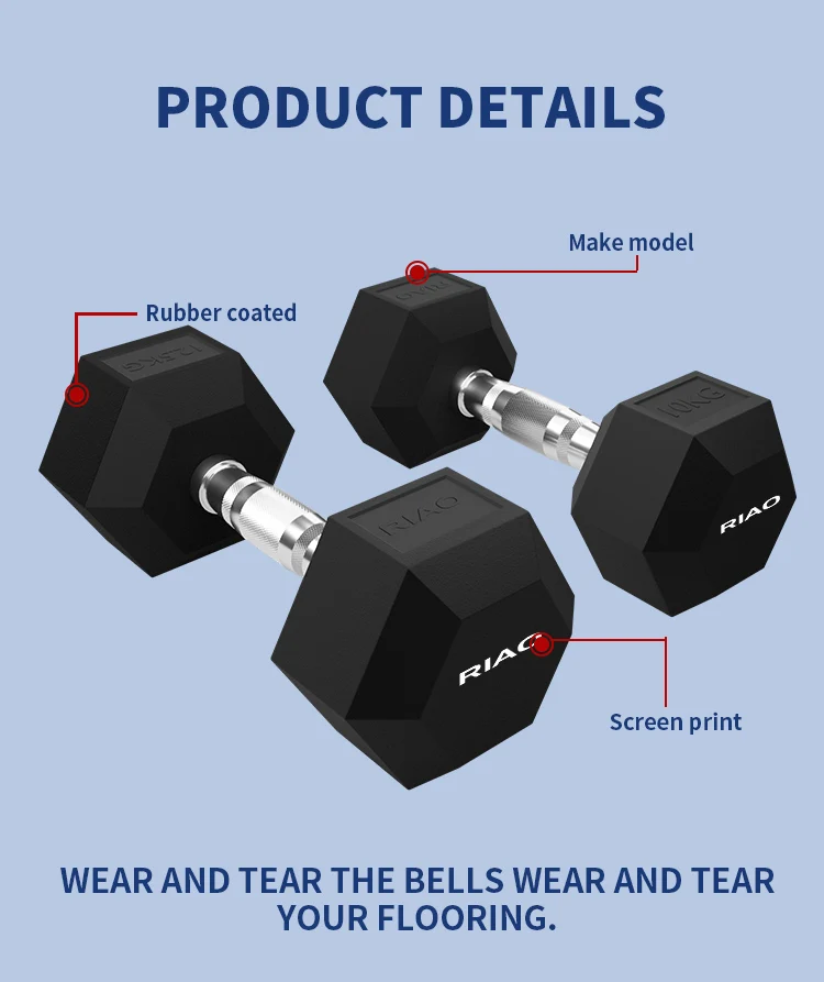 Okpro Gym Wholesale Weights Dumbbells Buy Online Rubber Hex Hexagon