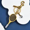Badminton racket bag pendant