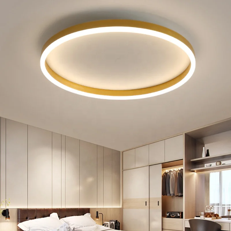 3 Ring Pendant Light Wholesale Modern Led Circular Chandelier Lighting 2-Ring For Classy Hotel Hall