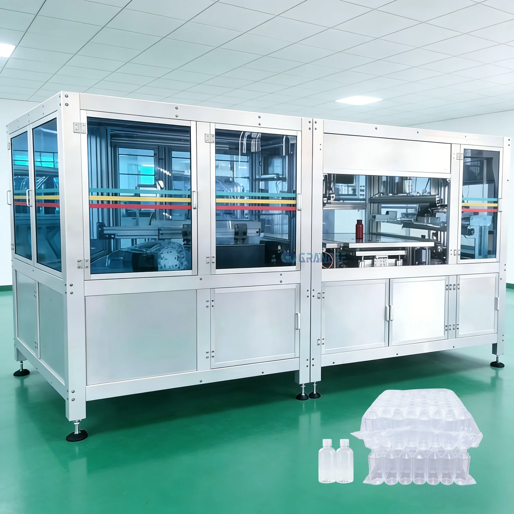 Low Price PET Bottle Bagger Packing Machine Empty Plastic Bottles Bag Packaging Machine with Servo System