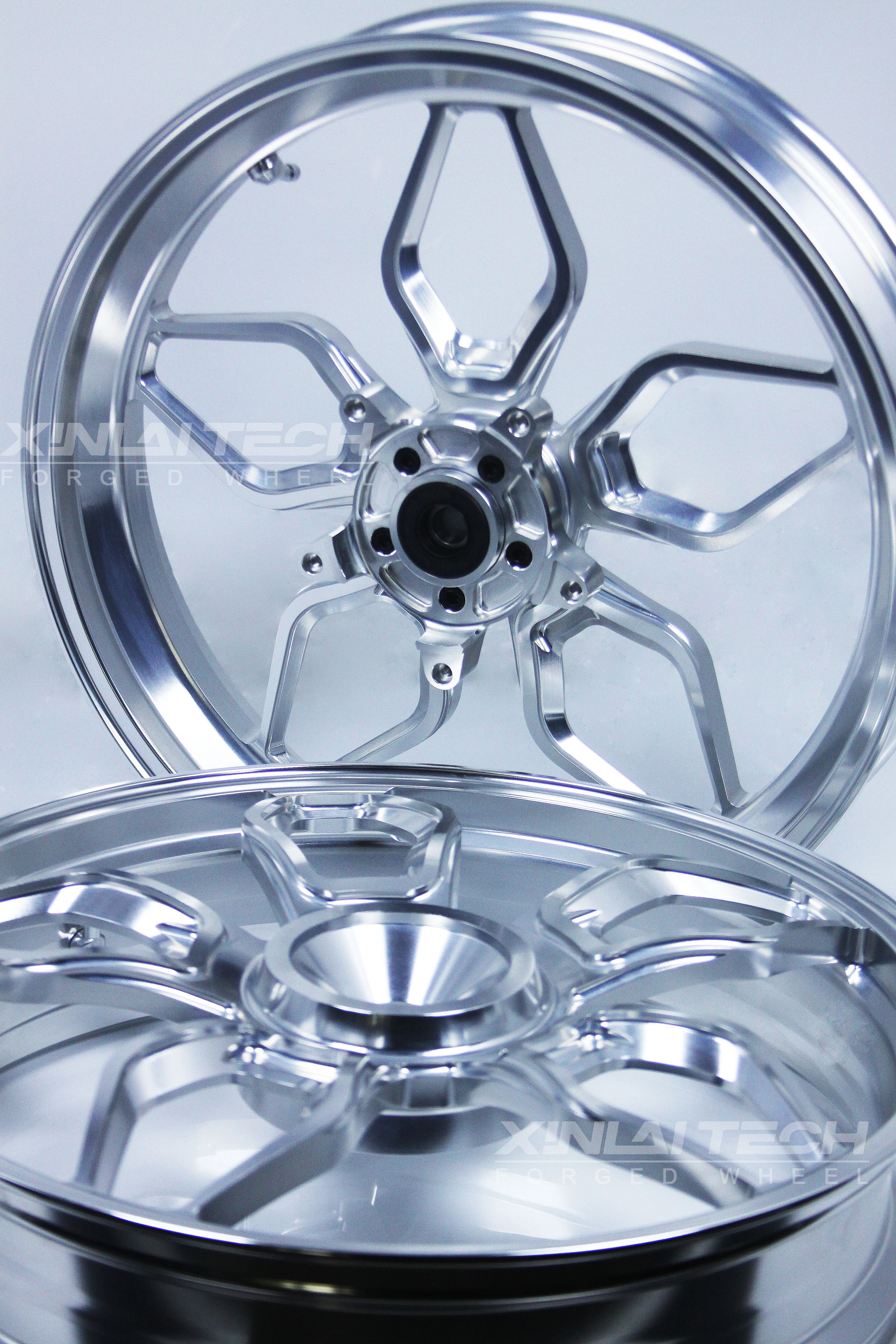 XL Silver Brushed Aluminum Alloy Forged Motorcycle Wheels for Street Bikes Custom Forged Sportbike Wheels for GSX-R Ninja R1 CBR - Image 5