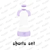 Purple shorts set