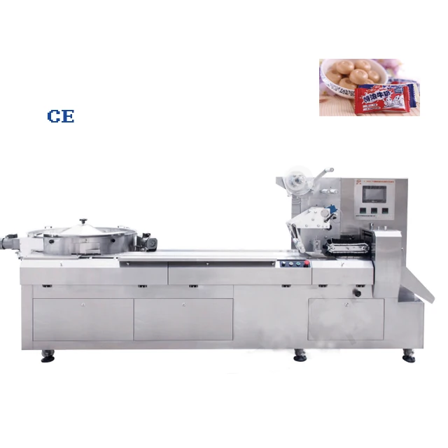 Zb900 3 Servo High Speed Automatic Small Soft / Hard Candy Flow Wrapping Machine