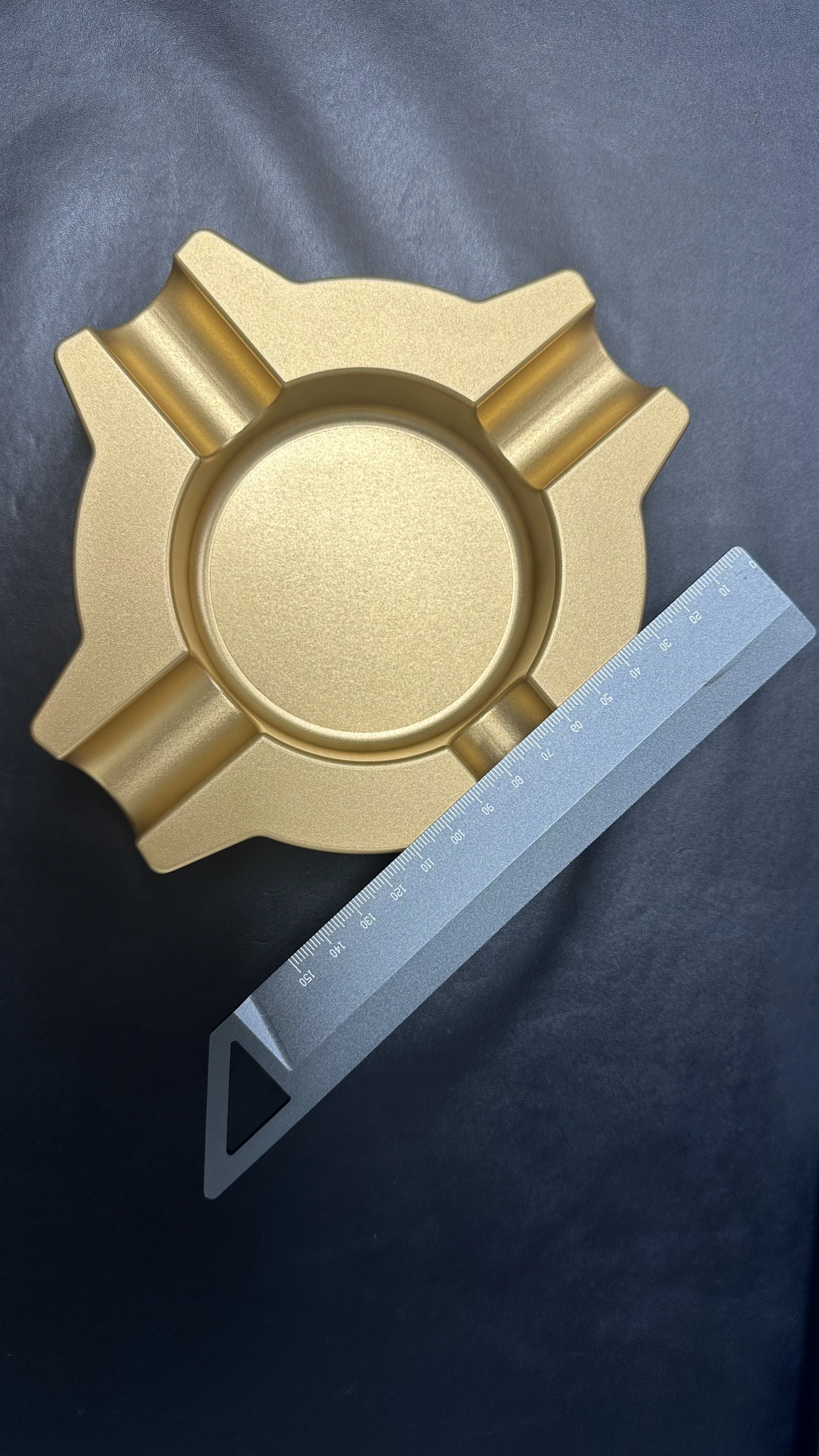 Custom Cigar Accessories Aluminum Luxury Office Ashtray Metal Cigar Ashtray