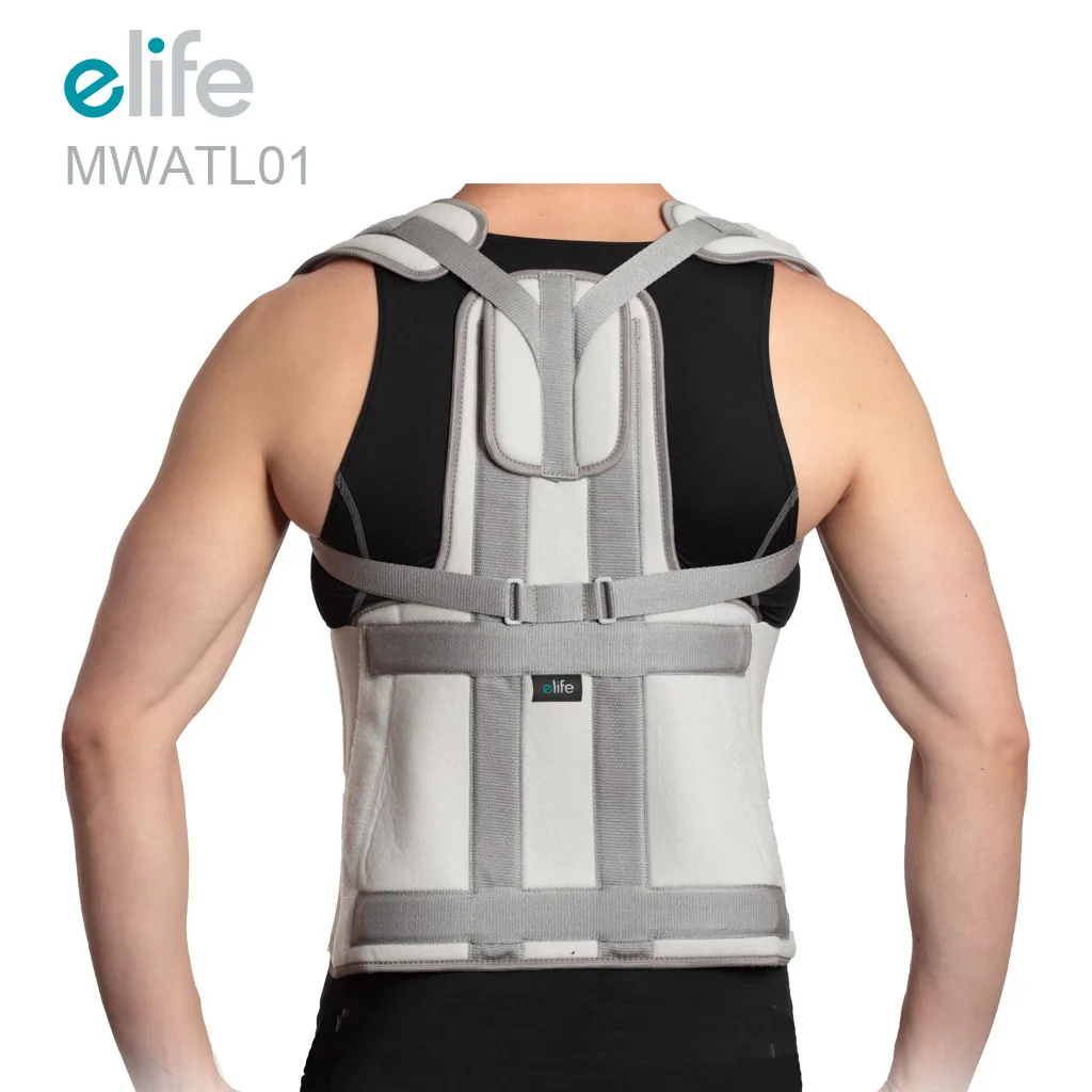 back brace with shoulder straps