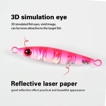 Cross-Border Xiao Pang New Color Lead Bait Long-Distance Casting Slow Jigging Laser Glow-in-the-Dark Metal Lure Hard Bait Fish – Metal Jig – view 5