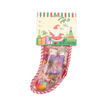 Christmas candy stocking Xmas OEM sweets Seasonal sweets New Year product for kid for stocking fun wholesale fruits candy
