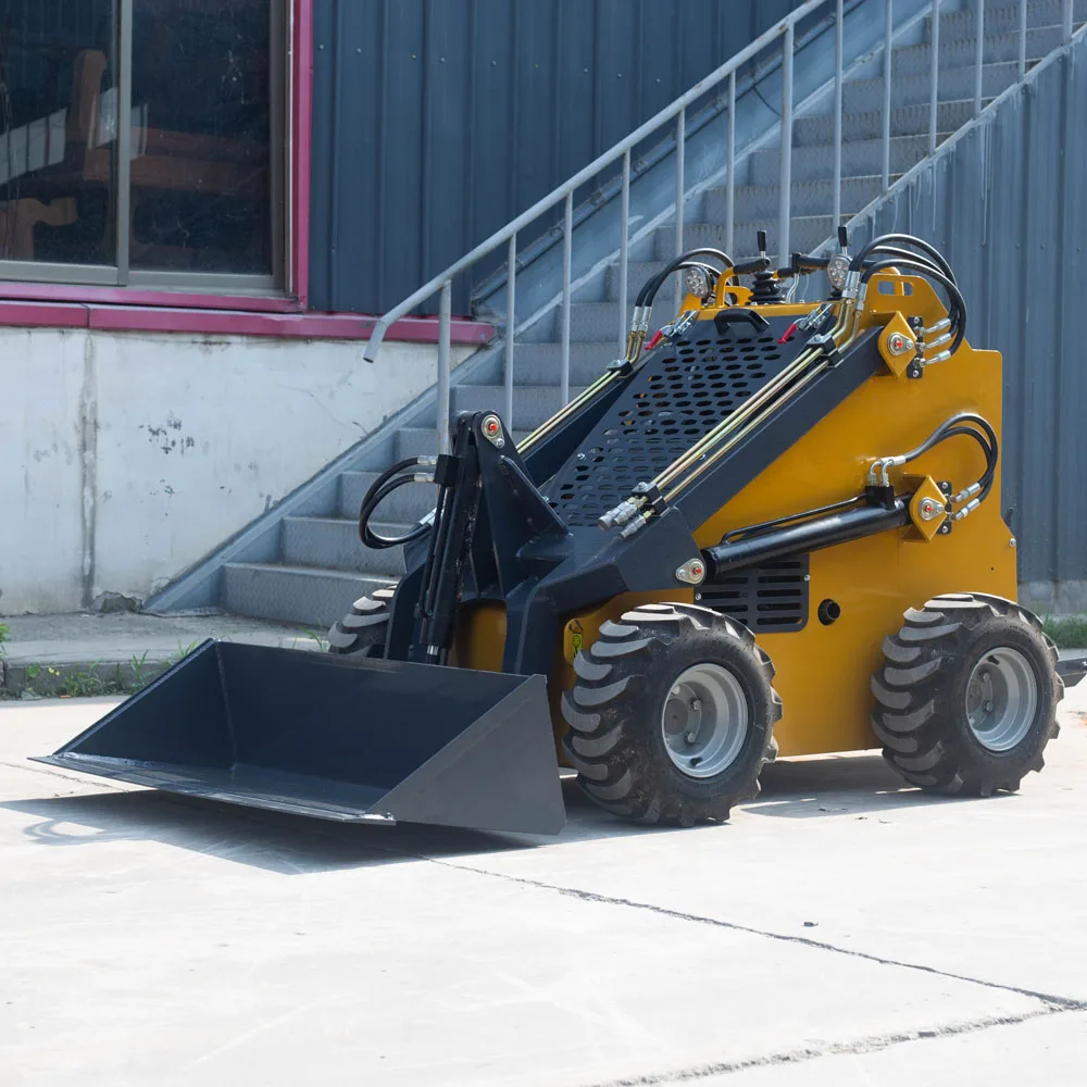 fast delivery diesel wheel skidsteer attachments micro multi-function wheel skid steer loader for sale