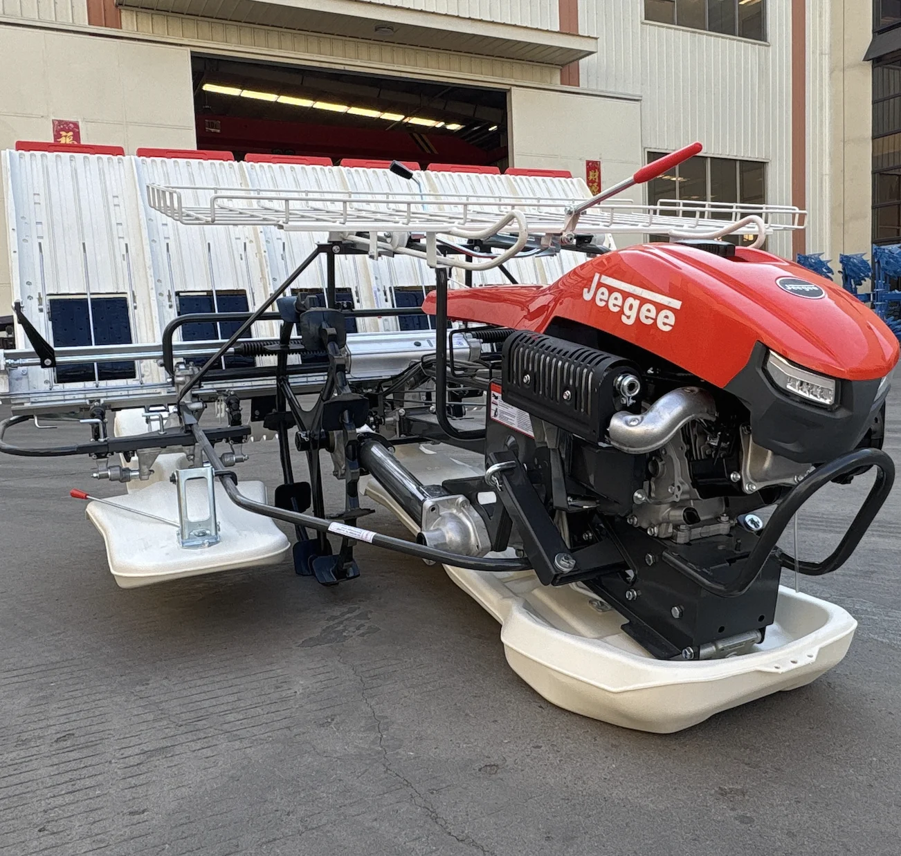 Jeegee  High Speed Walking Type 6 Rows Walk Manual Seedling Transplanter