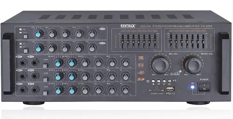 Widely Used Model CX-5000 2 Channels Output Power 50 Watts Professional Audio  Amplifier