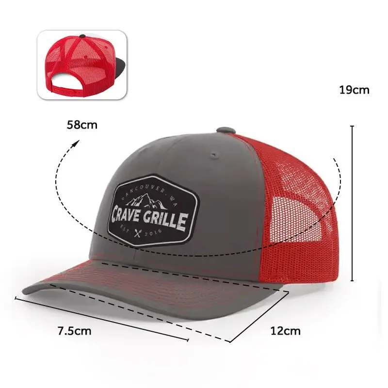 Хлопковая бейсболка с логотипом на заказ сетчатая бежевая Регулируемая вышитая шляпа 2-цветная Кепка 5