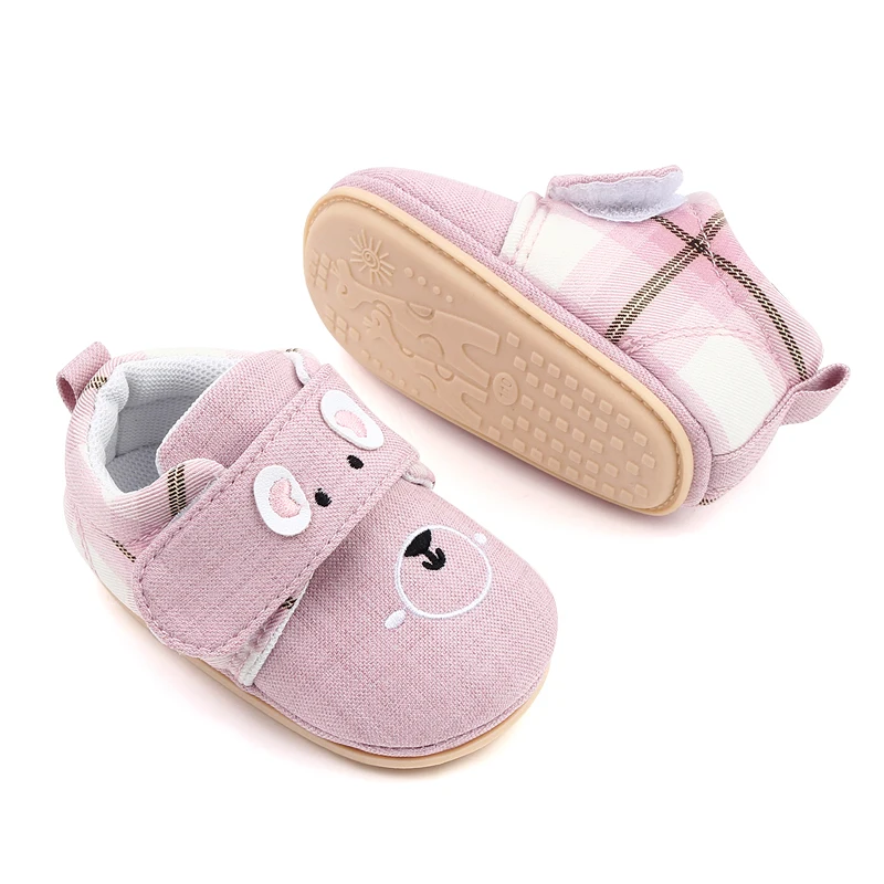 High Quality Soft TPR Baby Walking Shoes Soft Cotton Toddler Shoes factory