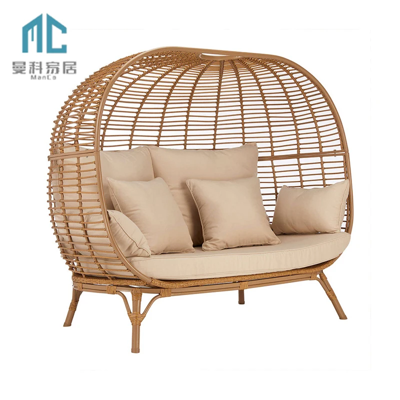 Hot Sale outdoor swing chair rattan swing chair double seat cheap egg swing chair
