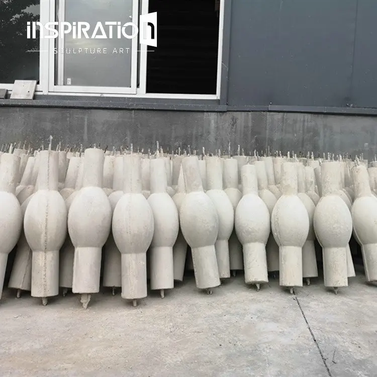 Outdoor Decoration Light Weight EPS Polystyrene Foam Corinthian Column and Glass Fiber Reinforced Concrete GFRC
