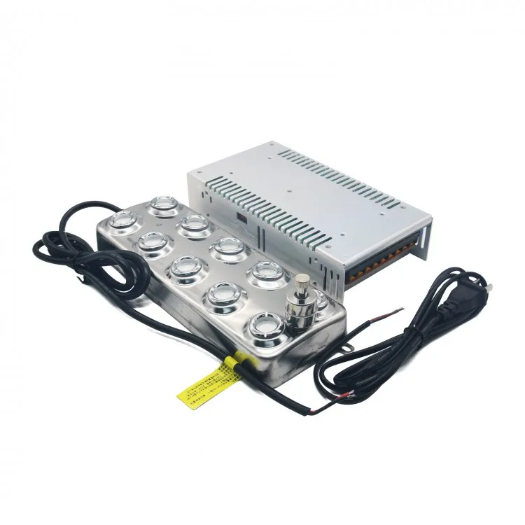 1pcs Ultrasonic mist maker fogger 10 head humidifier with transformer 110V 220V 