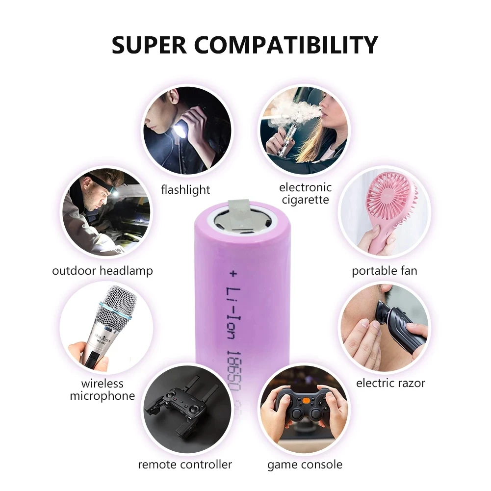 Rechargeable Lithium Akku 2600mah 3000mah Icr18650 Cells Li-ion 18650 Battery 3.7v 6000mah Batteries 18650