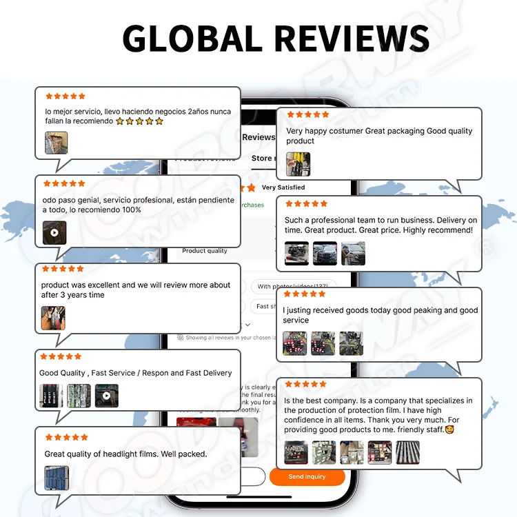 Self-Adhesive High HD Anti-Scratch Car Window Tint Film with 85% VLT and 2mil PET Material