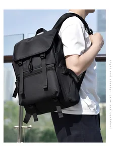 Casual Waterproof Fabric Backpack Outdoor Rucksack Business Laptop Bag Multi-color School Pack Factory Wholesale