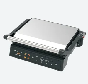 2000W Electric Contact BBQ Grill with Temperature Control Smokeless Design Non-Stick Surface Digital Display