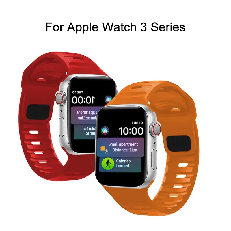 Sport For Apple Watch Strap Smart Buckle Silicone Band 44/45/42/40/41/38mm Ultra Iwatch Series 8