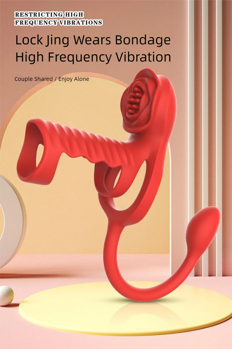 Rose Fine Ring Vibrator für Männer – Sexspielzeug für Paare zur klitoralen Stimulation und für mehr Lust beim Masturbieren_voghion.com
