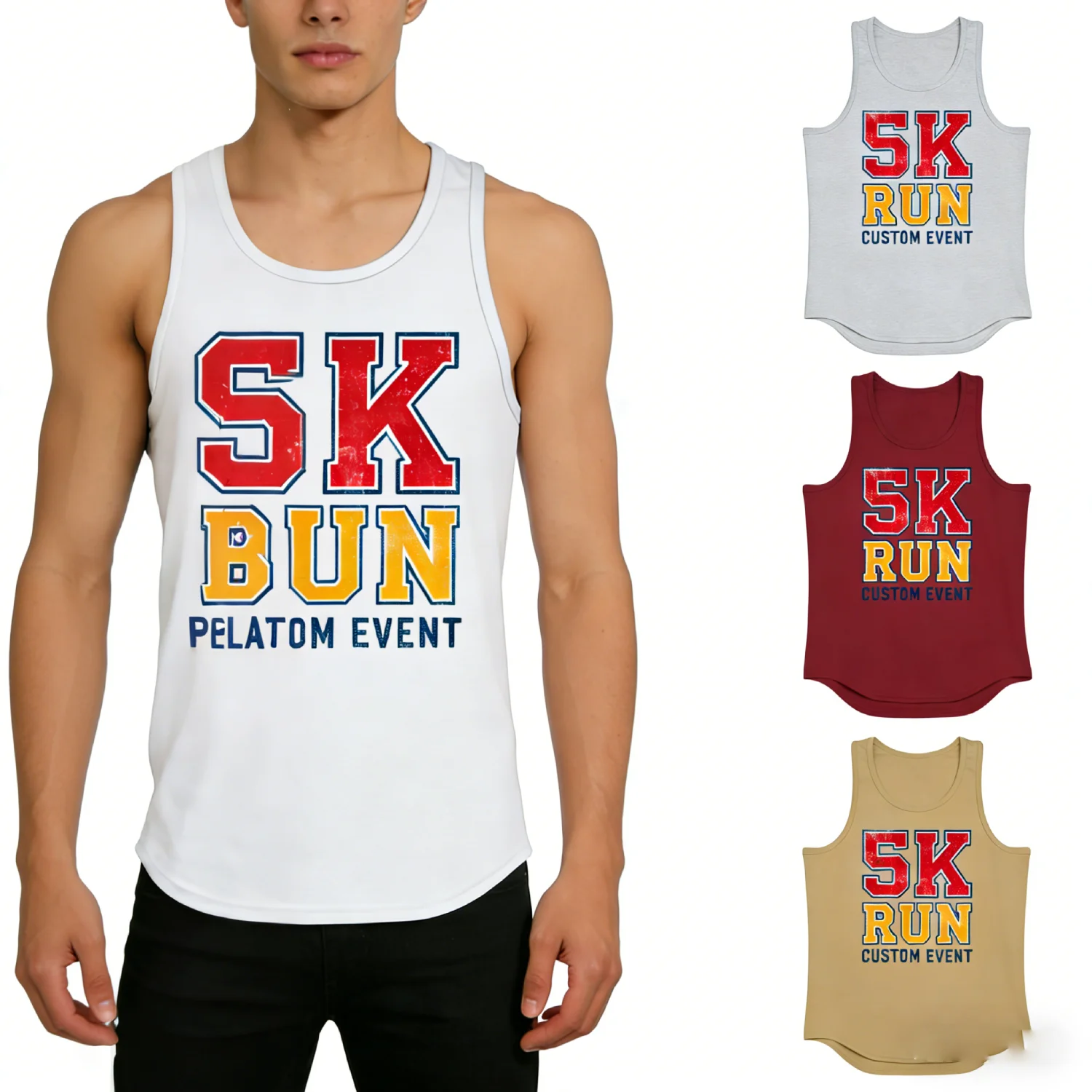 High Performance Knitted Dry Fit Race Shirts 5K 10K Marathon Custom Logo Quick Dry Running T-shirts Sports Wear
