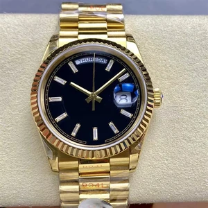 New Elegant High-quality Gold Men's Mechanical Watch Stainless Steel Strap Business Waterproof Automatic Luminous Luxury Watches