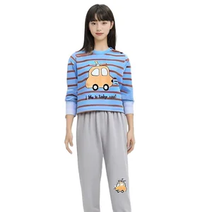 Wholesale Set of Cute Animal Pattern Little Boys' Clothing Soft Cotton Kids Pajamas Breathable and Thermal for Spring Season