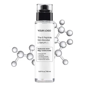 Face Body Serum for All Skin 6 Peptide Hyaluronic Acid Aloe Green Tea Fragrance-Free Oil-Free Moisturizing Firming Anti-Wrinkle