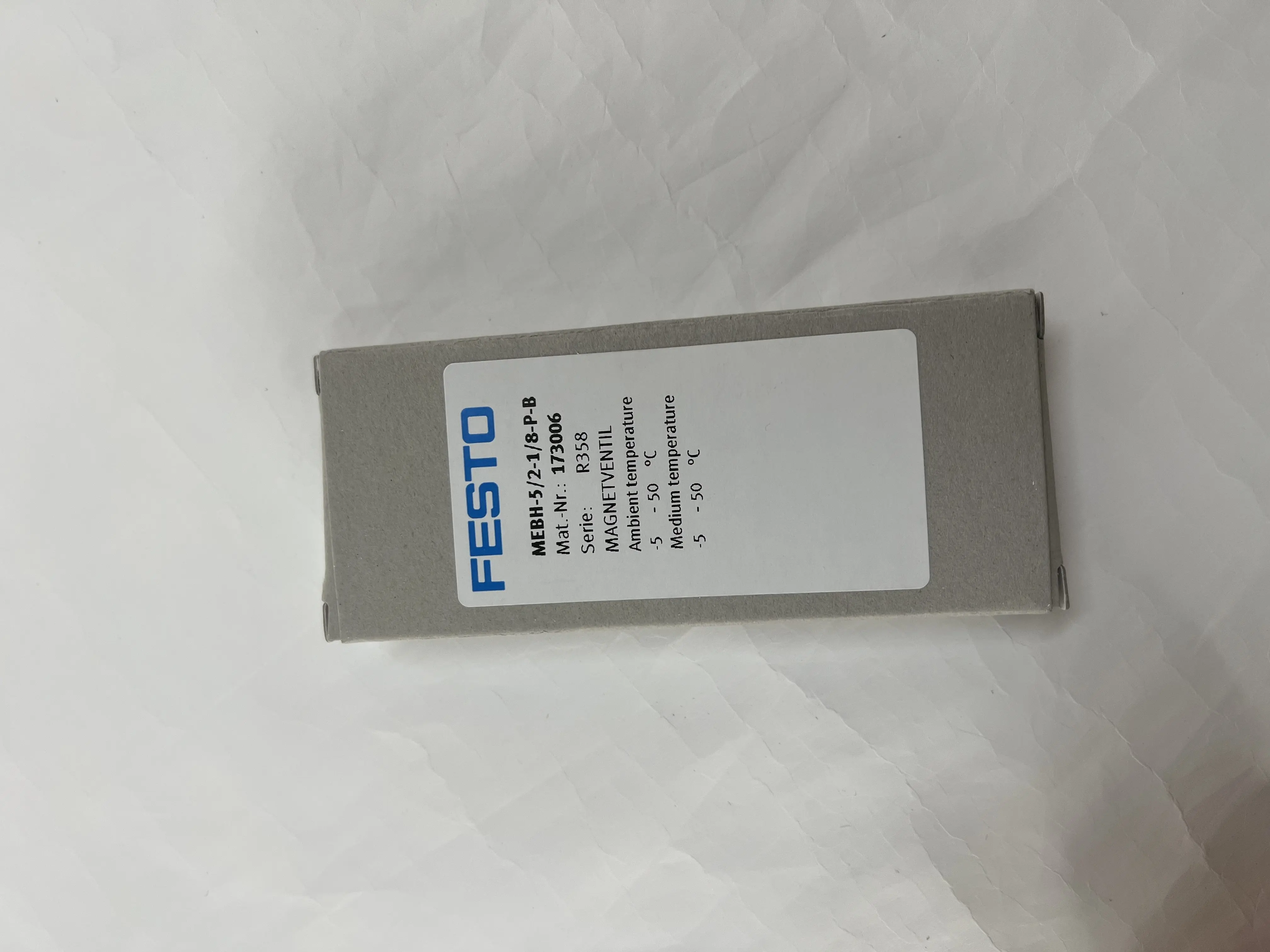 Festo Solenoid Valve MEBH-5/2-1/8-P-B 173006 Festo Solenoid Valve MEBH-5/2-1/8-P-B 173006